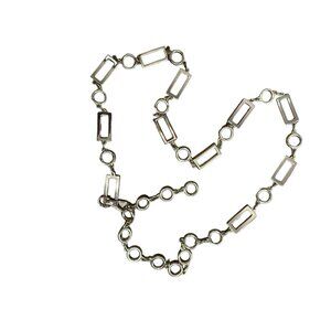 Women Gold Metal Rose Buckle Waist Chain Skinny Waist Belt Chain for Dresses 44”